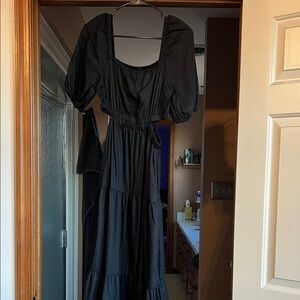 Chic Black Long Sleeve Dress